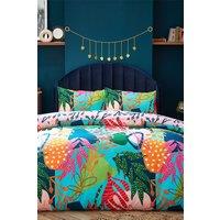 Furn Coralina Tropical Reversible Duvet Cover Set | Size: King