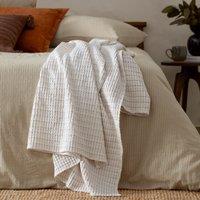 Yard Waffle 100% Cotton Textured Bedspread in Natural
