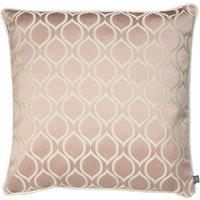 Prestigious Textiles Solitare Geometric Printed Piped Cushion in Rose | Size: 50 cm x 50 cm