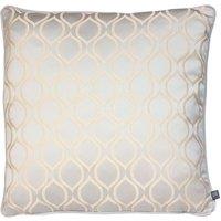 Prestigious Textiles Solitare Geometric Printed Piped Cushion in Metallics | Size: 50 cm x 50 cm