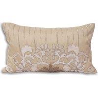 Paoletti Genevieve Embroidered Cushion in Taupe | Size: 30 cm x 50 cm