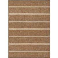 Yard Tala Stripe Jute Effect Indoor/Outdoor Rug in Natural | Size: 120 cm x 170 cm