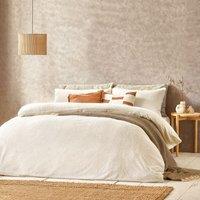 Yard Boucle Textured Duvet Cover Set in Ecru | Size: Single