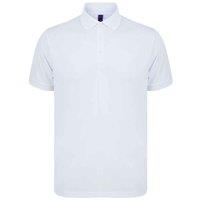 Henbury Men's Piqu Polo Shirt in White | Size: Medium