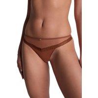 Aubade Women's Sheer Emotion Tanga in Brown | Size: 8