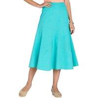 Chums Women's Linen Mix Skirt in Mint | Size: 22S