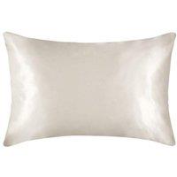 HomeSpace Direct 100% Mulberry Silk Pillowcase in White | Size: Standard Pillow Case
