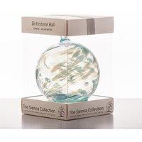 Sienna Glass Birthstone Ball March Aquamarine in Light Blue