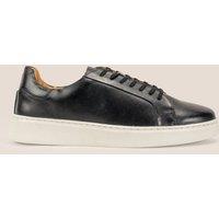 Oswin Hyde Men's Harris Leather Derby Sneaker Trainer in Black | Size: 7