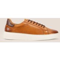 Oswin Hyde Men's Harris Leather Derby Sneaker Trainer in Tan | Size: 8