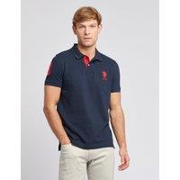 U.S. POLO ASSN. Men's Player 3 Pique Polo Shirt in Dark Navy | Size: 2XL