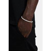Cernucci Men's 5mm Tennis Bracelet in Metallic Silver | Size: 7 inches