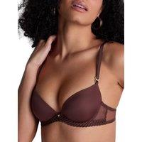 Aubade Women's Sheer Emotion Push-Up Bra in Brown | Size: 36D