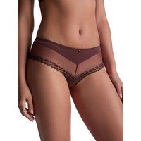 Aubade Women's Sheer Emotion Cheeky Short in Brown | Size: 18