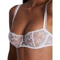 Aubade Women's Kiss Of Love Half Cup Bra in White | Size: 34B