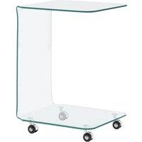 Coffee Table 45x40x63 cm Tempered Glass