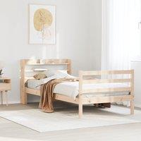 Berkfield Home Bed Frame with Headboard without Mattress 90x200 cm in Brown