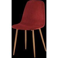 DS Living Luxe Dining Chair 4pc Heavenly Pink Wood Printed Coating in Brown | Size: 1 Seater