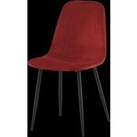 DS Living Luxe Dining Chair 4pc Madder Brown Black Powder Legs | Size: 1 Seater