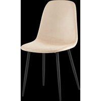 Luxe Dining Chair 4pc Madder Brown Black Powder Legs