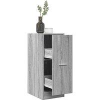 Berkfield Home Apothecary Cabinet Grey Sonoma 30x41x77.5 cm Engineered Wood