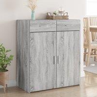 Berkfield Home Sideboard Grey Sonoma 80x42.5x93 cm Engineered Wood