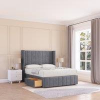 Melbourne Coniston Wingback Bed Set ,No Drawers & 54" Floor Standing Headboard