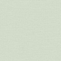 Grandeco Linen Textured Plain Wallpaper in Green | Size: 1 Pack