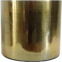 Leaf 18cm Gold Etched Metal Planter