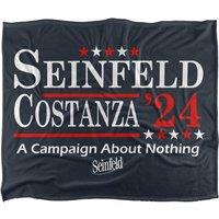Warner Brothers Seinfeld Costanza 24 Blanket, 152x127 cm Silky Touch Super Soft Throw Blanket in White