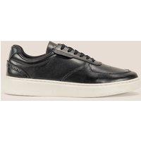 Oswin Hyde Men's Scout Leather Derby Sneaker Trainer in Black | Size: 11