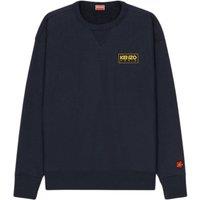 Kenzo Men's Paris Outlined Logo Midnight Blue Sweatshirt | Size: Small