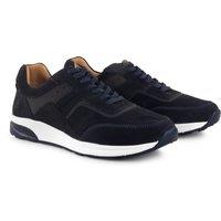 Amen Shoes Men's Cameron Leather Dress Trainers in Navy | Size: 11