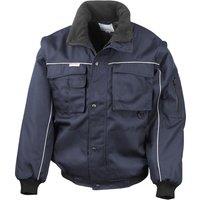 Result Men's Workguard Zip Sleeve Heavy Duty Water Repellent Windproof Jacket in Dark Navy | Size: 3XL