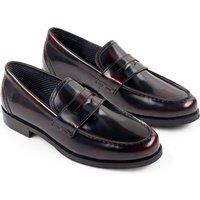 Amen Shoes Men's Portrush Leather Formal Loafers in Burgundy | Size: 10