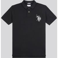 U.S. POLO ASSN. Men's Large Player Pique Polo Shirt in Black | Size: Medium