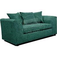 Monaco Chenille Fabric 2 Seater Sofa Scatter Back Curved Arm