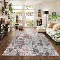 Desire Rugs Modern Styra Abstract Area Rugs Luxury for Bedroom, Living Room, & Hallway in Pink | Size: 200 cm x 290 cm