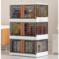 Stackable Foldable 3-Tier Storage Box Wardrobe 65*40*108 CM