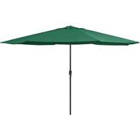 Outdoor Parasol with Metal Pole 400 cm Green