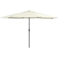 Outdoor Parasol with Metal Pole 400 cm Sand White