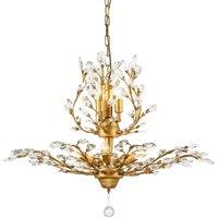 Vintage Crystal Chandelier 8-Light K9 Crystal Chandeliers Gold