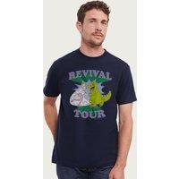 Rugrats Men's Reptar On Ice Revival Tour T-Shirt in Navy | Size: XL