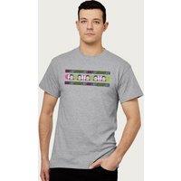 Squid Game Men's Red Light Green Light Marquee Style Text T-Shirt in Mid Grey | Size: 2XL