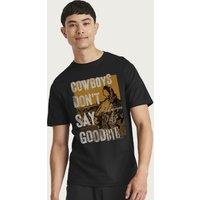 Yellowstone Men's Cowboys Don't Say Goodbye T-Shirt in Black | Size: Large
