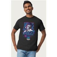 Stranger Things Men's Henry Creel Looming Over House T-Shirt in Black | Size: Medium