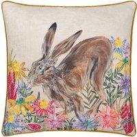 Wylder Country Wilds Blossom Hare Printed Cushion | Size: 45 cm x 45 cm