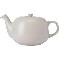 La Cafetiere Ceramic Teapot, Latte, 1.5 Litres, Labelled in Cream