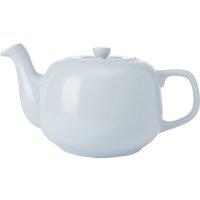 La Cafetiere Ceramic Teapot, Sky Blue, 1.2 Litres, Labelled in Blue