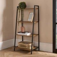OHS Manhattan 4 Tier Shelving Unit Modern Wire Storage Organiser in Natural